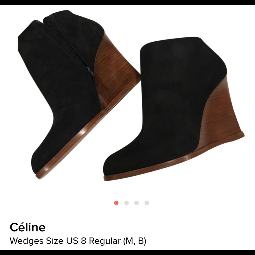 ⚡️SALE TODAY!⚡️Celine suede Wedge Bootie